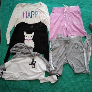 5 PC New Justice Girls sz 18/20 Pants/Shirts Lot
